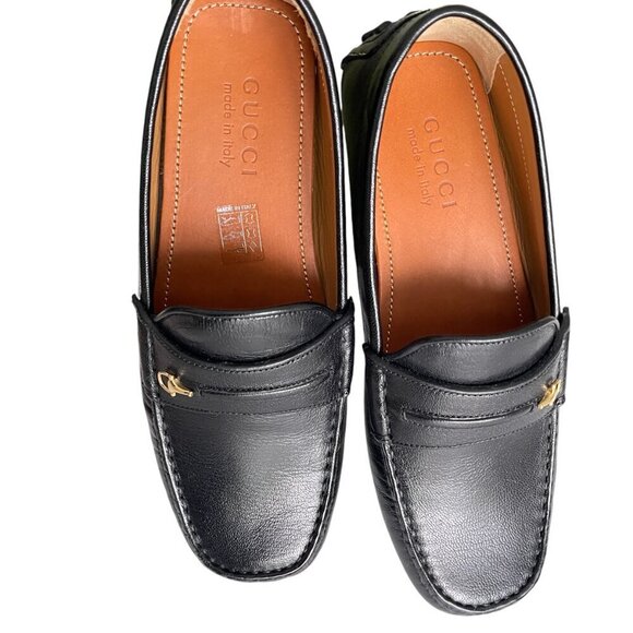Gucci Mens Black Leather Quentin Moccasin, 752621, Gucci Size UK 6, 6+, 7 - Picture 5 of 13